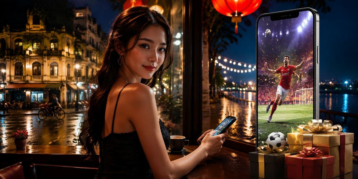 Người dùng Hà Nội theo dõi kết quả bóng đá và kiểm tra ưu đãi tại quán cà phê